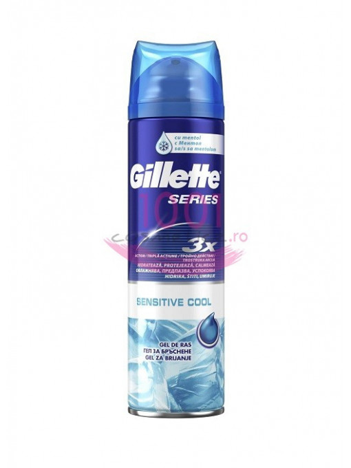 Gillette series sensitive cool gel de ras 1 - 1001cosmetice.ro