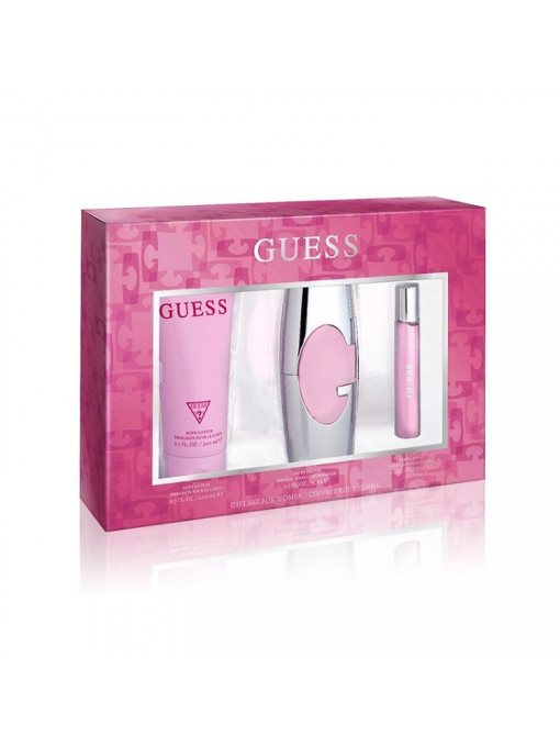 Guess women edt 75 ml + body lotion 200 ml + travel spray 15 ml set 1 - 1001cosmetice.ro