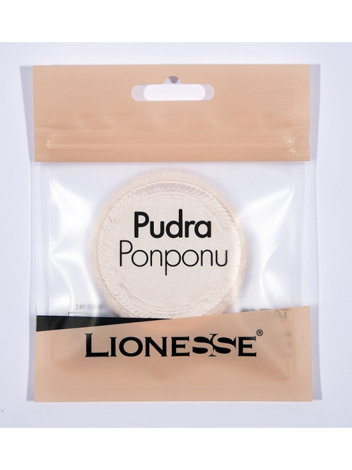 Make-up, tip accesorii makeup: buretei | Lionesse ponpon burete aplicare pudra 145 | 1001cosmetice.ro