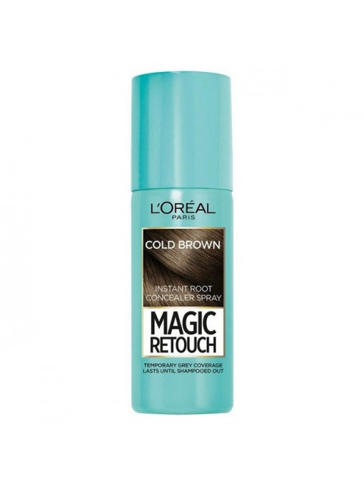 Vopsea de par | Loreal magic retouch spray instant pentru radacini cold brown | 1001cosmetice.ro