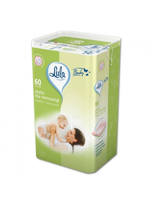 Ingrijire copii, lula | Lula servetele uscate pentru bebelusi 60 buc | 1001cosmetice.ro