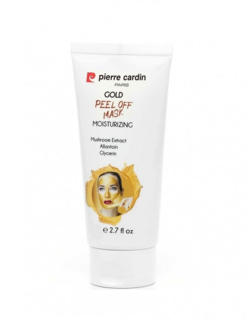 Masca hidratanta gold pentru fata peel-off cu extract de ciuperci, alantoina si glicerina, pierre cardin, 75 ml 1 - 1001cosmetice.ro