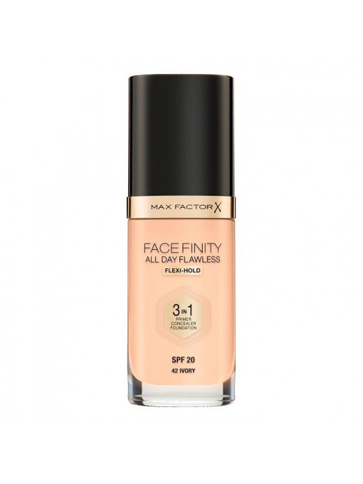 Make-up, max factor | Max factor facefinity all day flawless 3 in 1 fond de ten ivory 42 | 1001cosmetice.ro