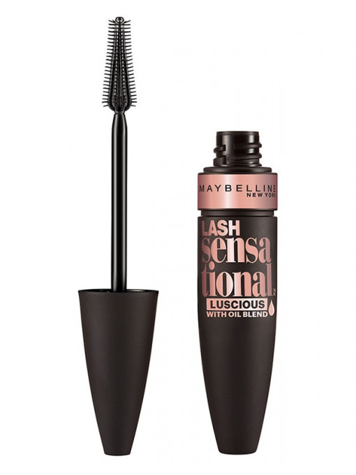 Maybelline lash sensational luscious with oil blend multiplyng effect mascara 1 - 1001cosmetice.ro