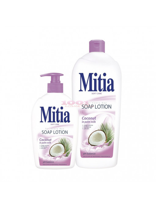 Mitia sapun crema coconut in palm milk 1 - 1001cosmetice.ro