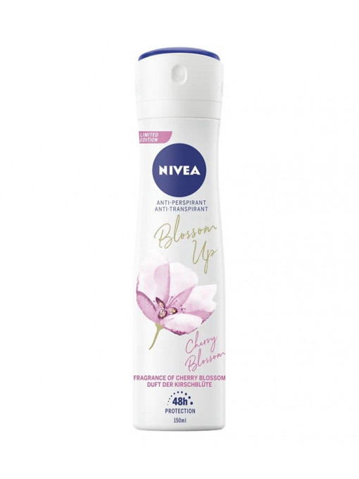 Nivea blossom up cherry 48h anti-perspirant spray 1 - 1001cosmetice.ro