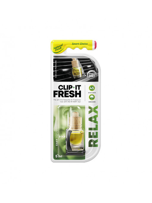 Auto | Odorizant auto lichid clip it fresh relax elix 5 ml | 1001cosmetice.ro