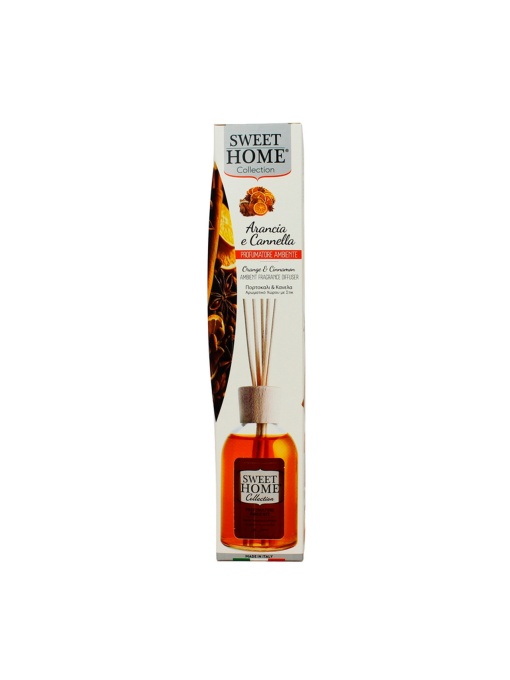 Odorizante camera | Odorizant betisoare pentru camera miros de portocala si scortisoara, sweet home, 100 ml | 1001cosmetice.ro