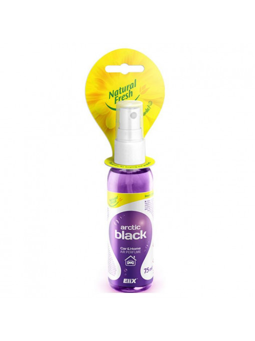 Odorizant spray lichid Car & Home Arctic Black Elix, 75 ml