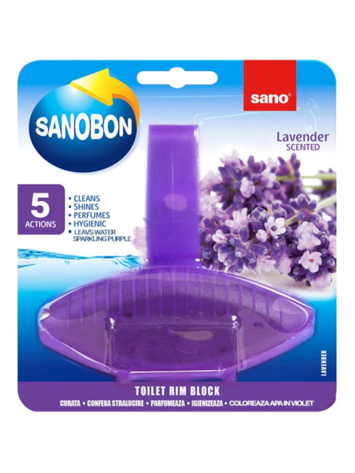 Sano | Odorizant toaleta sanobon 5in1 cu miros de lavanda, sano, 55 g | 1001cosmetice.ro