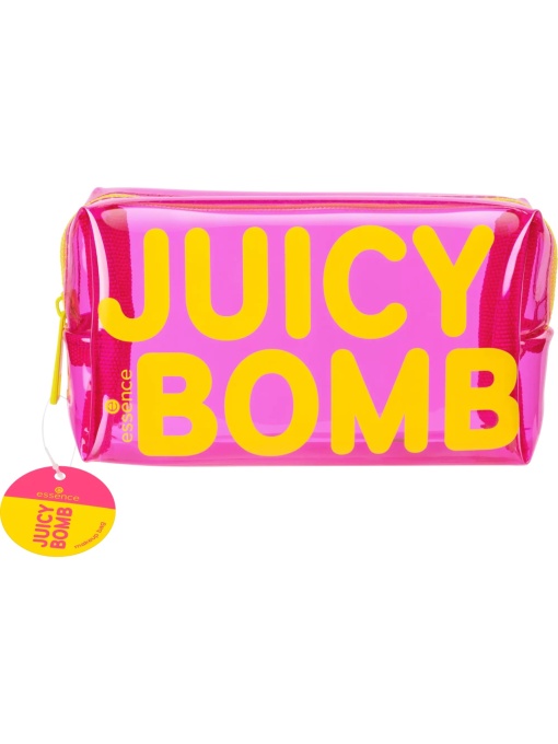 Accesorii machiaj | Portfard produse de machiaj semi-transparent juicy bomb party essence | 1001cosmetice.ro