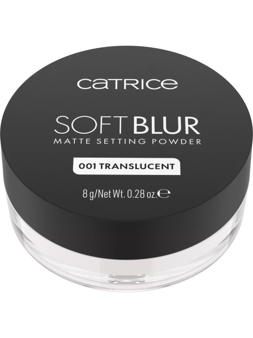 Pudra | Pudra pentru fixare mata soft blur mattifying powder translucent 001 catrice, 8g | 1001cosmetice.ro