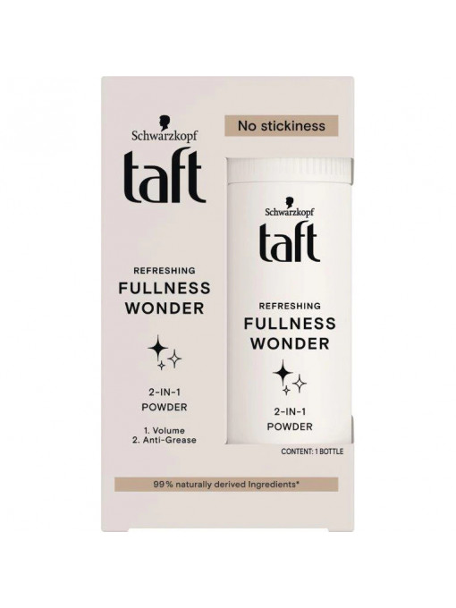 Fixativ &amp; spuma | Pudra pentru par, 2 in1 volum & anti-grease powder taft, 10 g | 1001cosmetice.ro