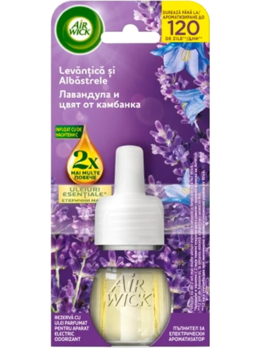 Rezervă Odorizant Electric de camera Levănțică si Albastrele, Air Wick 19 ml