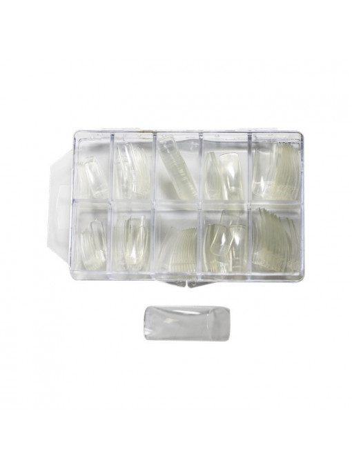 Ronney | Ronney professional tips set tip 100 bucati transparent | 1001cosmetice.ro