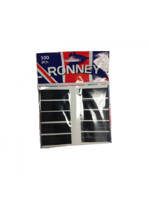 Ronney set 100 agrafe negru 1 - 1001cosmetice.ro