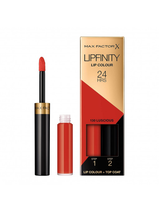 Ruj de buze rezistent Max Factor Lipfinity, Luscious 130