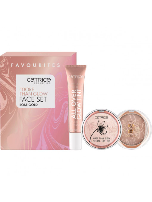 Make-up | Set 3 produse pentru fata more than rose glow gold catrice | 1001cosmetice.ro