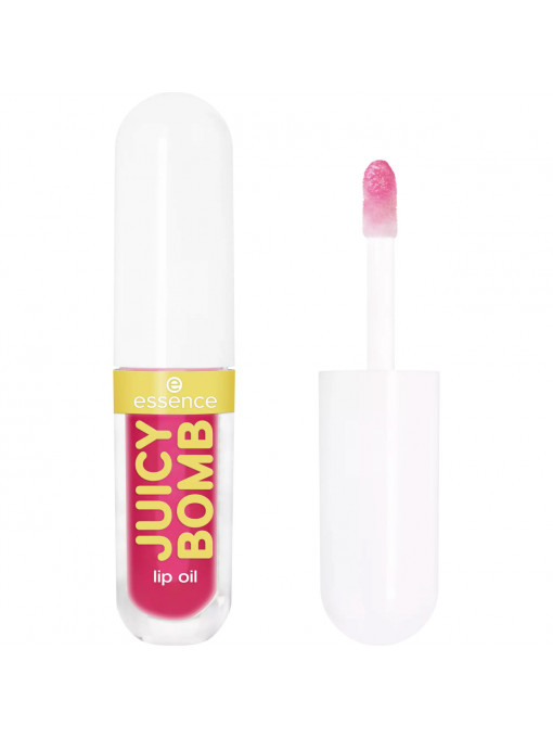 Gloss, essence | Ulei pentru buze juicy glow juicy bomb cherry cheer 05, essence | 1001cosmetice.ro