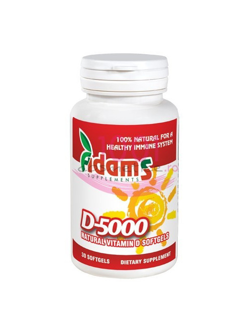 Afectiuni, afectiuni: imunitate | Adams d5000 vitamina d naturala suplimente alimentare 30 capsule gel | 1001cosmetice.ro