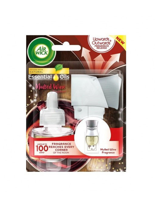 Air wick | Air wick essential oil aparat electric pentru camera mulled wine fragrance | 1001cosmetice.ro