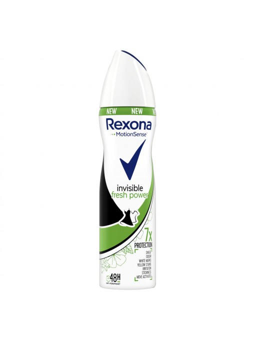 Parfumuri dama, rexona | Antiperspirant deodorant spray motionsense invisible fresh power, rexona, 150 ml | 1001cosmetice.ro
