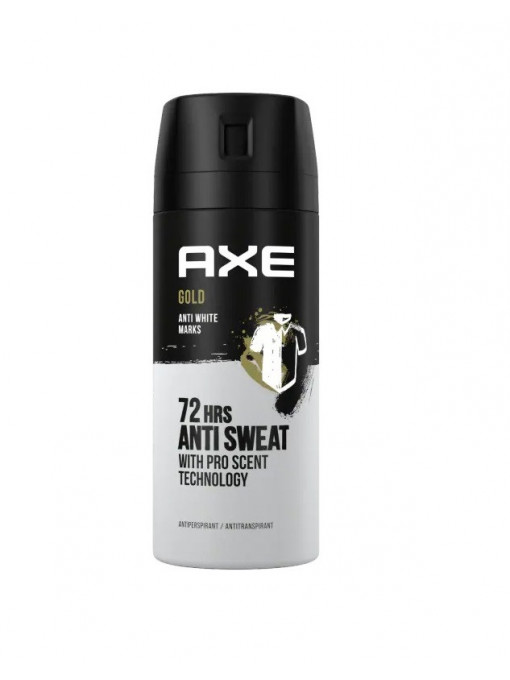 Spray & stick barbati | Antiperspirant spray 48h anti marks gold, axe, 150 ml | 1001cosmetice.ro