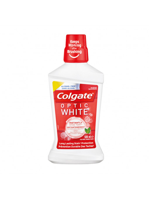 Igiena orala, colgate | Apa de gura optic white, colgate, 500 ml | 1001cosmetice.ro