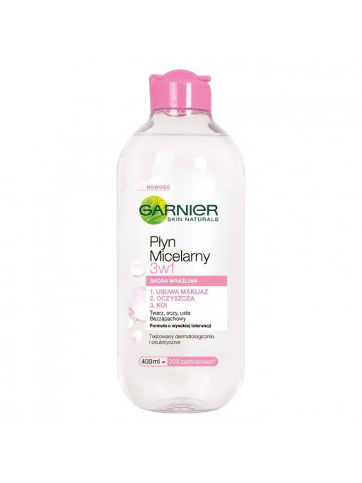Ten | Apa micelara 3in1, pentru ten uscat/sensibil, garnier | 1001cosmetice.ro
