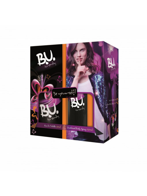 B.u. trendy set cadou 50ml+deodorant spray 1 - 1001cosmetice.ro