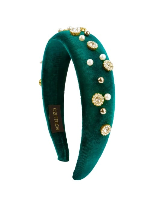 Par, catrice | Bentita din catifea verde velvet headband festive treasures catrice | 1001cosmetice.ro