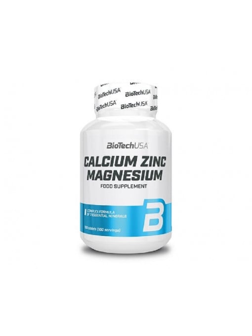 Afectiuni, biotech usa | Biotech usa calcium zinc magnezium food supplement suplimente alimentare calciu zinc si magneziu 100 tablete | 1001cosmetice.ro