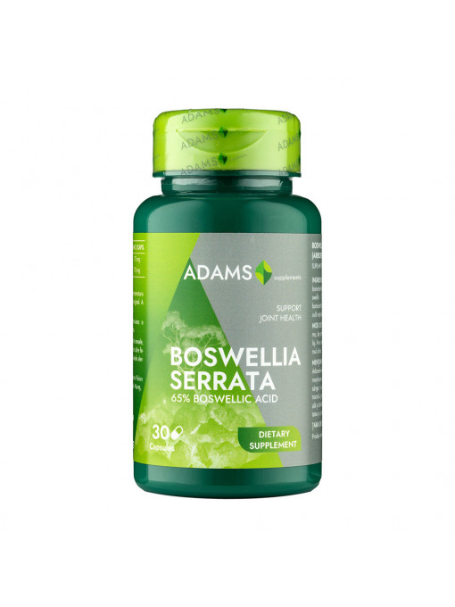 Boswellia Serrata, extract de Tamaie, supliment alimentar, Adams, Cutie 30 capsule