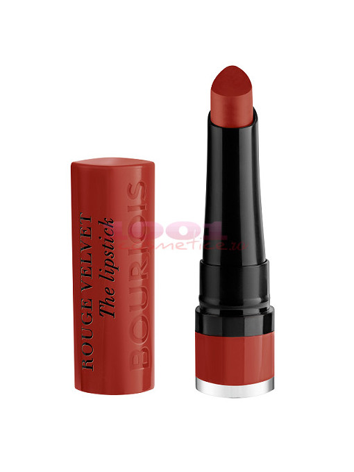 Burjois velvet rouge the lipstick ruj de buze 21 grande roux 1 - 1001cosmetice.ro