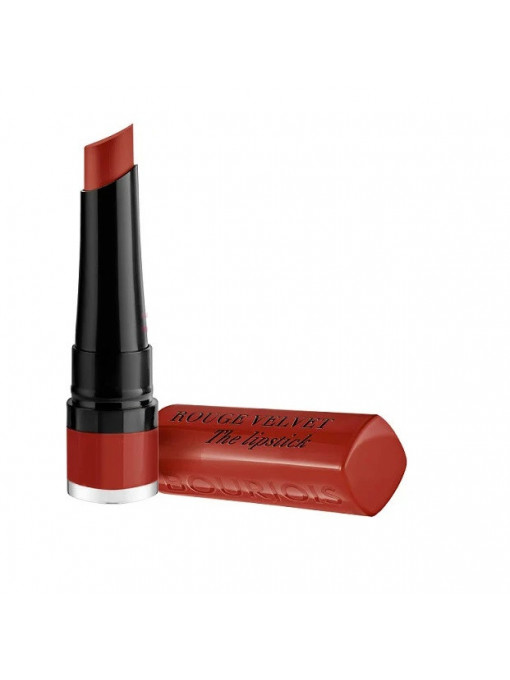 Make-up, bourjois | Burjois velvet rouge the lipstick ruj de buze 21 grande roux | 1001cosmetice.ro