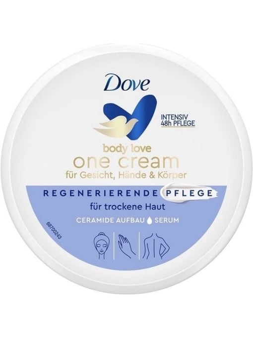 Promotii | Crema de corp, hidratare intensa, body love one cream, dove, 250 ml | 1001cosmetice.ro