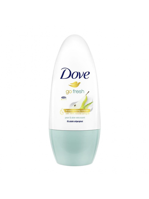 Spray & stick dama | Deodorant antiperspirant roll on, go fresh pear & aloe vera scent, dove, 50 ml | 1001cosmetice.ro