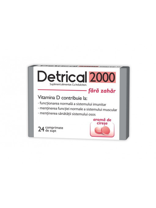 Zdrovit | Detrical d2000 supliment alimentar 24 comprimate aroma de cirese | 1001cosmetice.ro