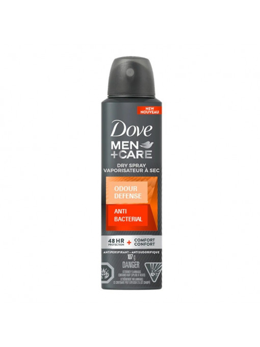 Dove men+care odour defense anti-perspirant deo spray, 150 ml 1 - 1001cosmetice.ro