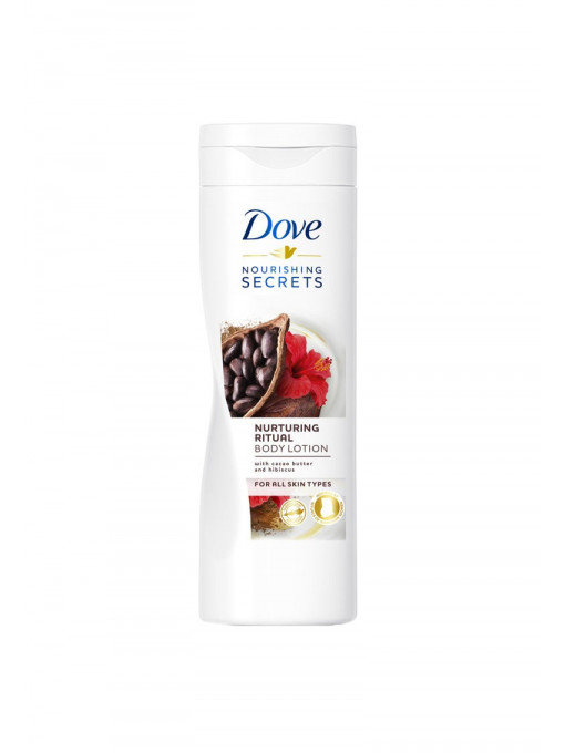 Corp, dove | Dove nourishing secrets cu unt de cacao si hibiscus body lotion | 1001cosmetice.ro