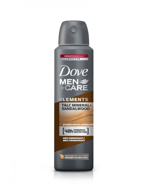 Dove | Dove spray antiperspirant 48h cu pulbere minerala si lemn de santal barbati | 1001cosmetice.ro