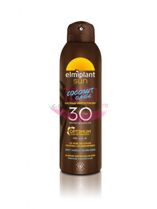 Elmiplant sun coconut oasis ulei spray protector dry fps 30 1 - 1001cosmetice.ro