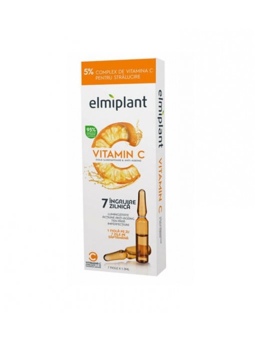 Creme fata, elmiplant | Elmiplant vitamin c fiole iluminatoare antirid | 1001cosmetice.ro