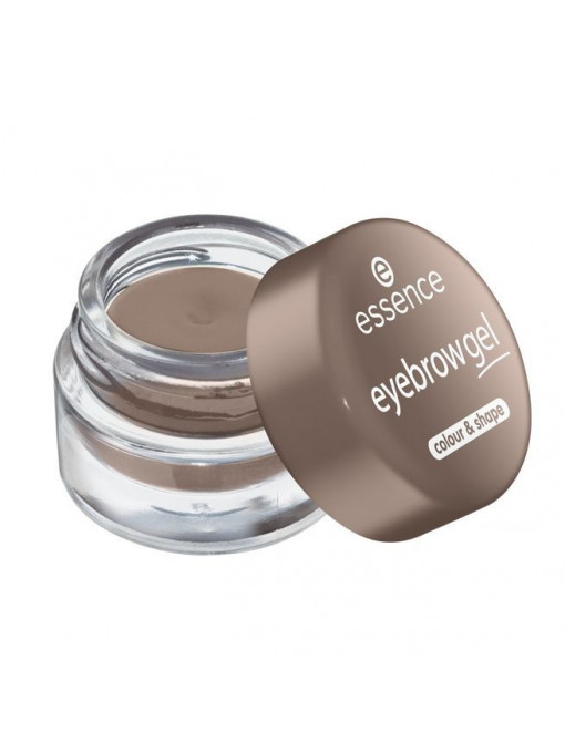 Machiaj sprancene, essence | Essence eyebrow gel colour & shape gel pentru sprancene light - medium brown 03 | 1001cosmetice.ro