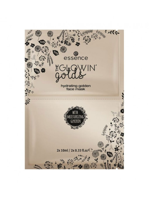 ESSENCE THE GLOWIN GOLDS HYDRATING GOLDEN FACE MASK MASCA HIDRATANTA PENTRU FATA GOLDEN STATE OF MIND 01