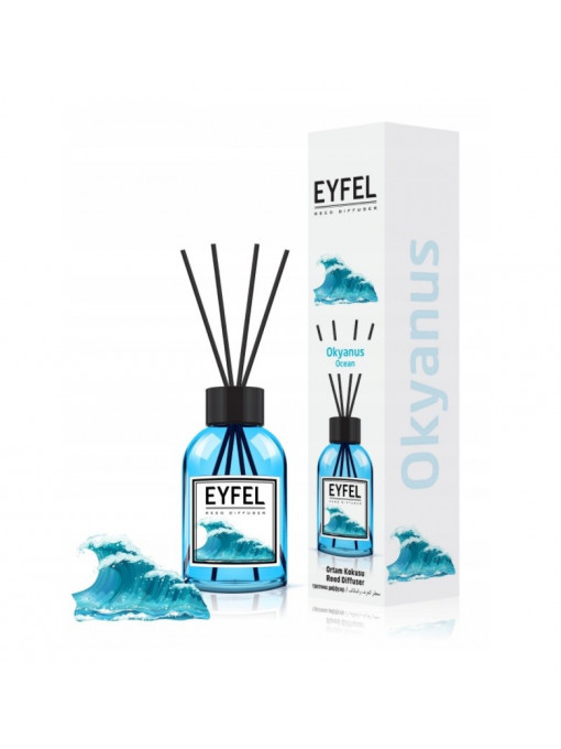 Eyfel | Eyfel reed diffuser odorizant betisoare pentru camera cu miros de ocean | 1001cosmetice.ro
