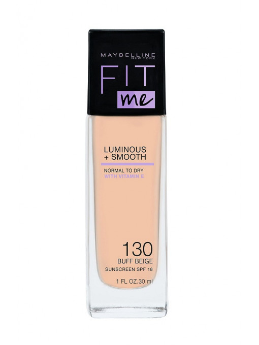 Make-up, maybelline | Fond de ten fit me luminous + smooth, maybelline, buff beige 130 | 1001cosmetice.ro