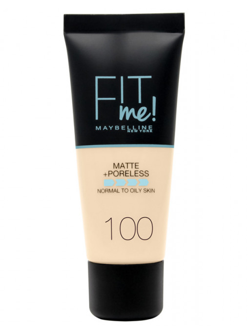 Make-up, maybelline | Fond de ten pentru ten gras sau normal fit me matte+poreless warm ivory100 maybelline | 1001cosmetice.ro