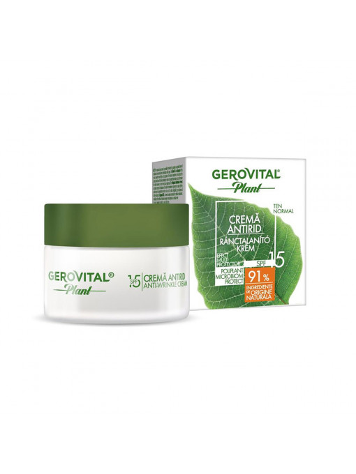 Ten, gerovital | Gerovital plant microbiom protect crema antirid | 1001cosmetice.ro
