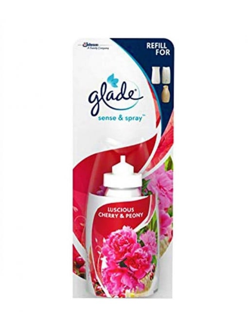Odorizante camera, glade | Glade sense & spray rezerva aparat luscious cherry & peony | 1001cosmetice.ro